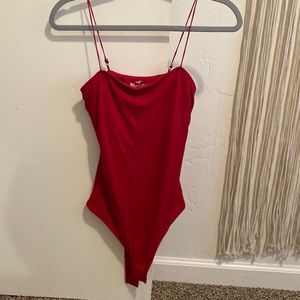 Hollister red body suit